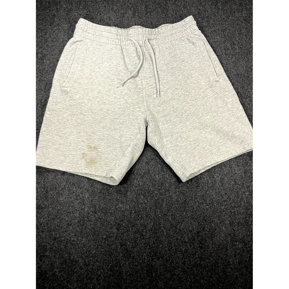 H&M Divided Basic Sweat Shorts Men Large Heather Gray Cotton Fleece Lined Casual